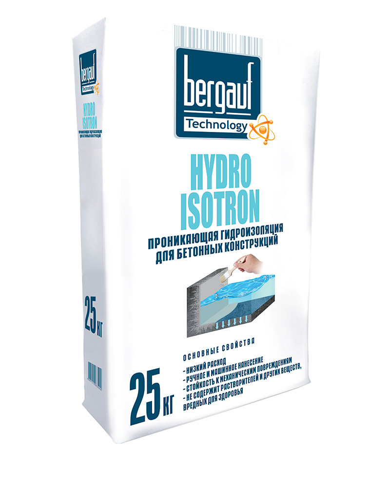 Бергауф Hydro Isotron - Проникающая гидроизоляция для бетонных конструкций 56шт./пал.