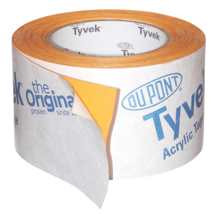 Tyvek Acrylic Tape 75 ммх25 мп, Односторонняя акриловая лента