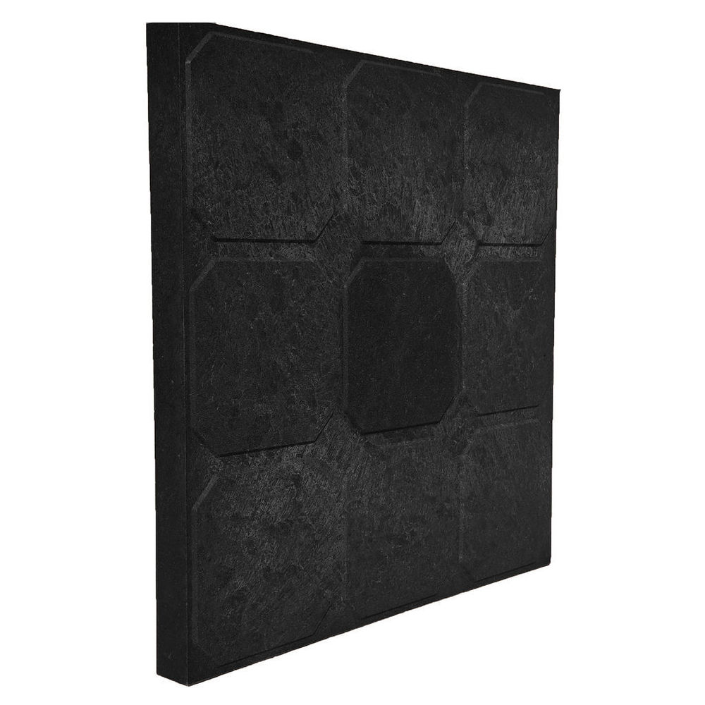 Плитка тротуарная черная "Кубик рубик" 330х330х27мм