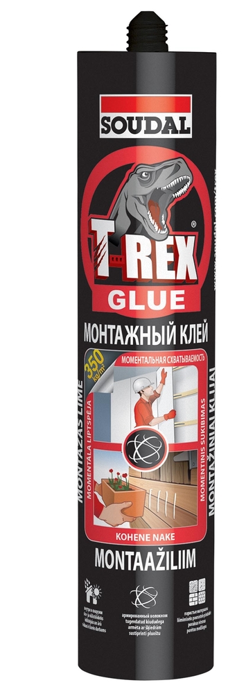 Монтажный клей 2хT-REX Экстра сжатие 380 гр (уп. 12 шт) арт. 152249