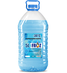 Жидкость стеклоомывающая FROZON 5л (-30С), зеленая крышка