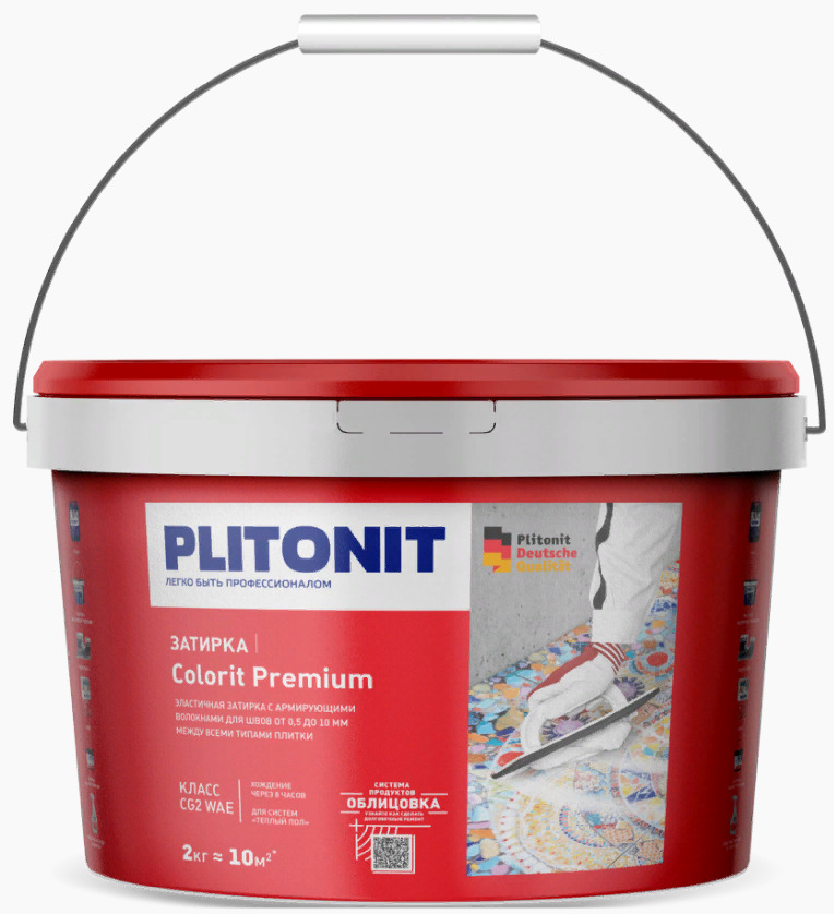 Плитонит-затирка COLORIT Premium светло-серая (0,5-13мм.) (2кг)
