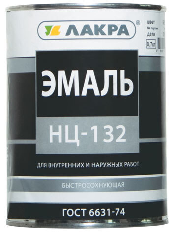 0008089 Эмаль НЦ-132 Лакра Серый 1,7кг Россия