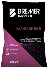 Ровнитель для пола Финишный BREMER BODEN 91F, меш. 20 кг 