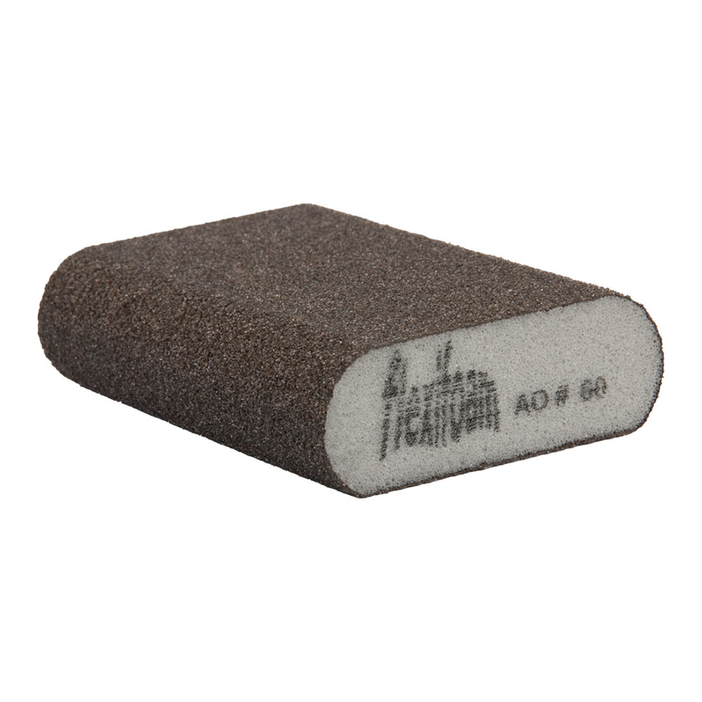 Шлифовальный брусок Flexifoam Round Block 98х69х26мм РP60 влагостойкий скошенный