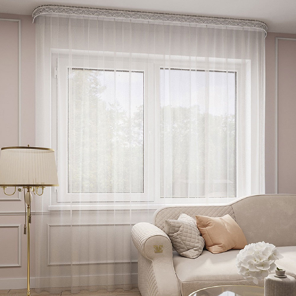 Тюль сетка белый 300х280 см Legrand