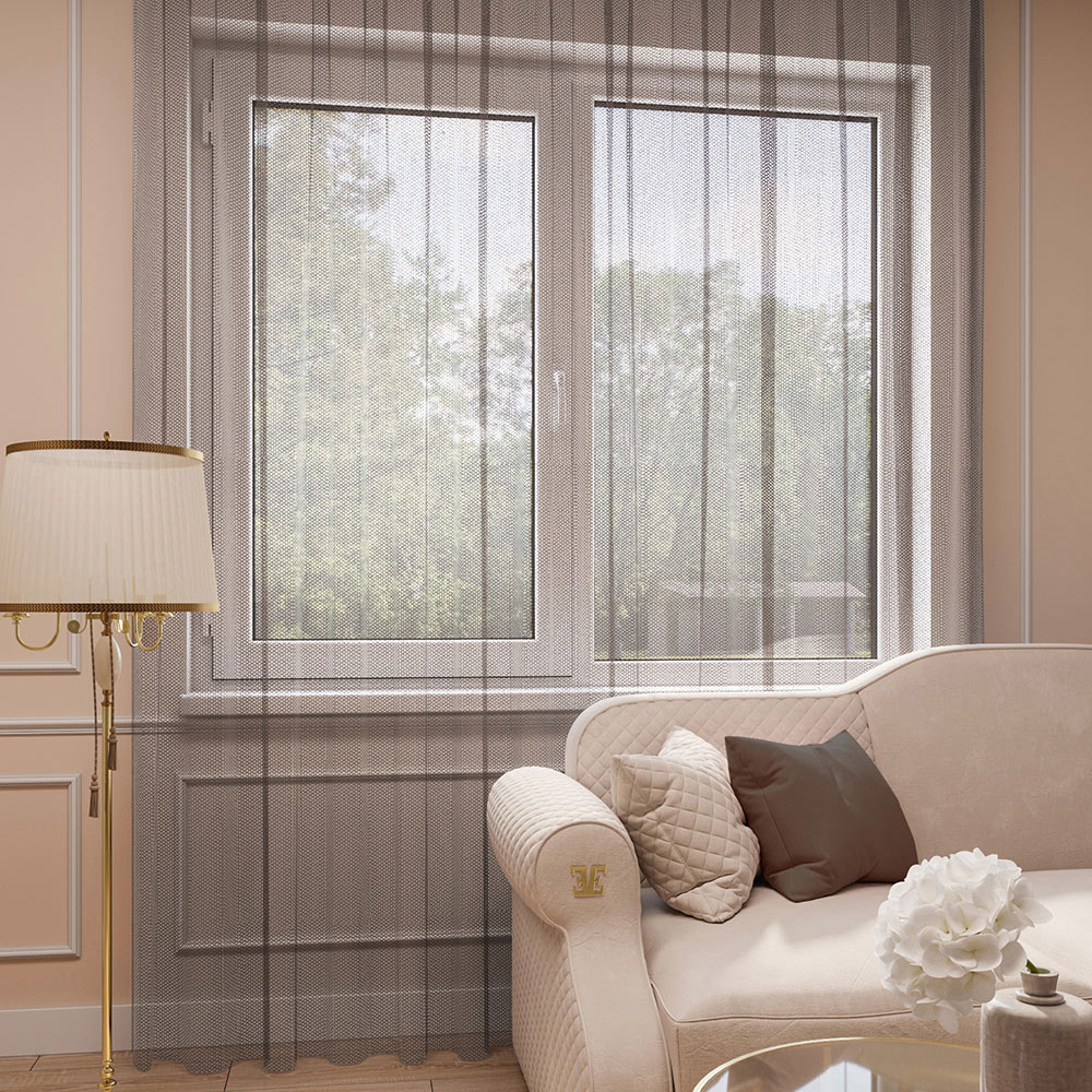 Тюль сетка шоколад 500х280 см Legrand