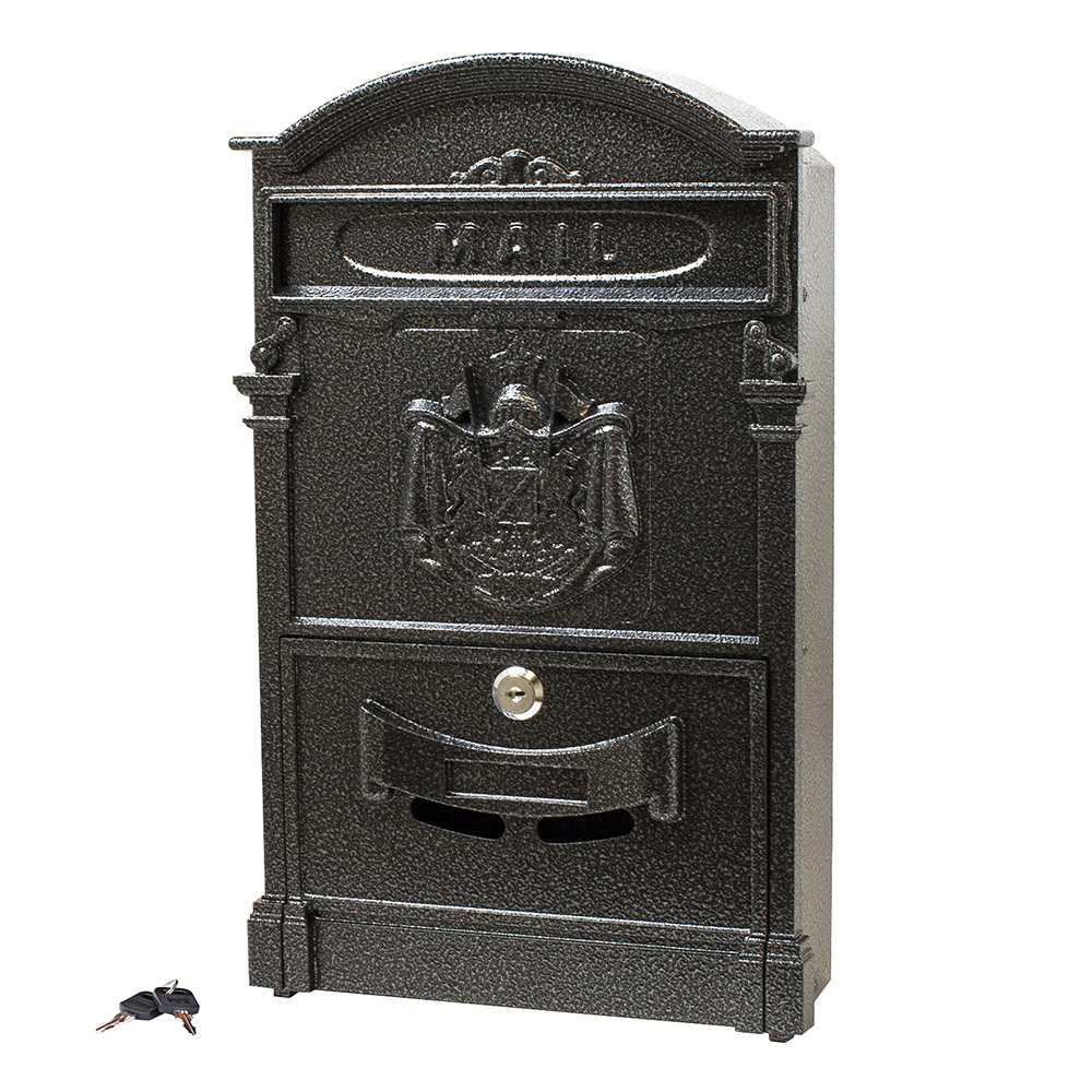 Ящик почтовый Аллюр №4010 с замком серебро