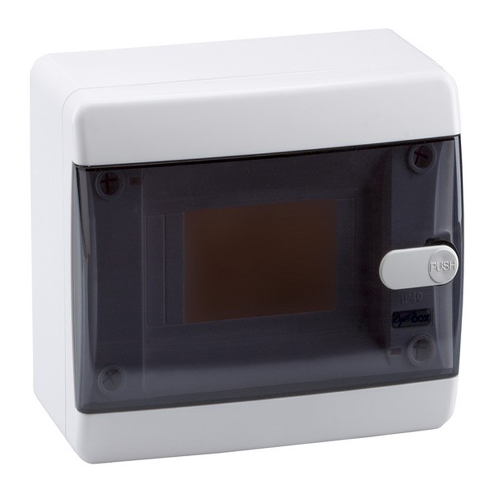 Корпус навесной КЭАЗ OptiBox ЩРН пластиковый IP41 182х150х102,9 мм белый 6 модулей