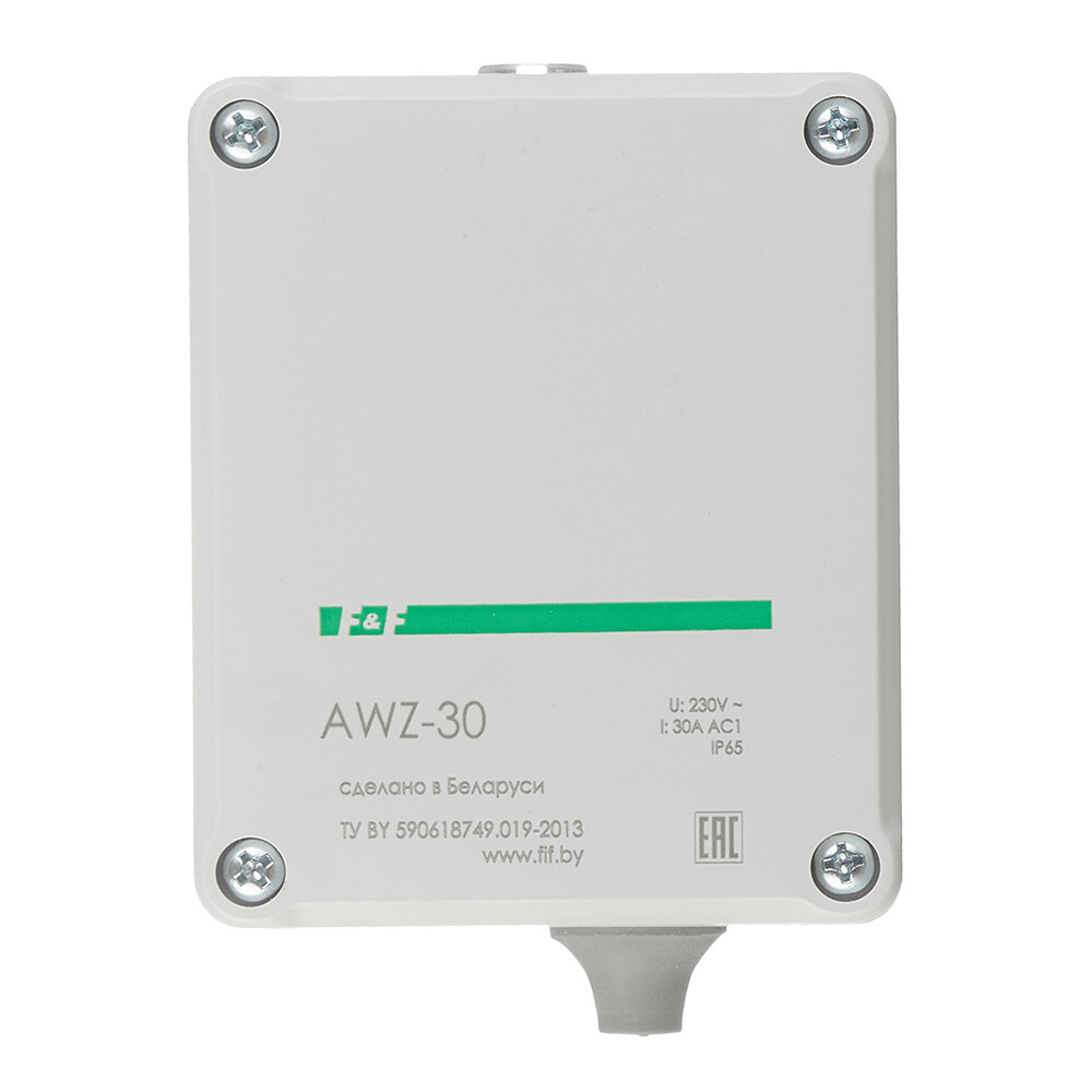 Фотореле модульное F&F AWZ-30 (EA01.001.004) 230 В 30 А тип AC 2P+N с датчиком
