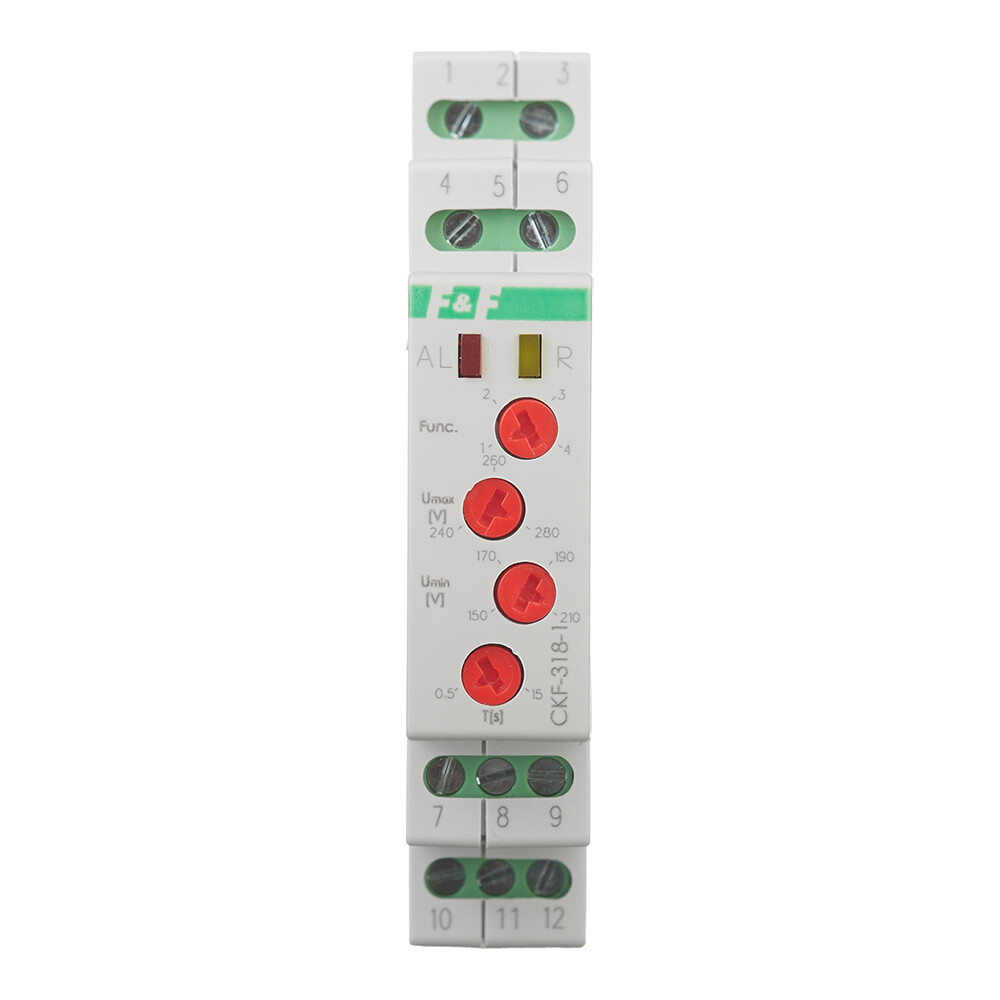 Реле модульное F&F CKF-318-1 (EA04.002.007) 3х230 В 16 А тип AC 9P+N