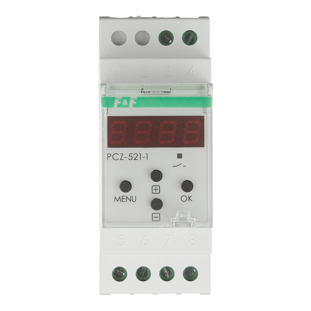 Реле времени модульное F&F PCZ-521-1 (EA02.002.010) 230 В 16 А тип AC 4P+N