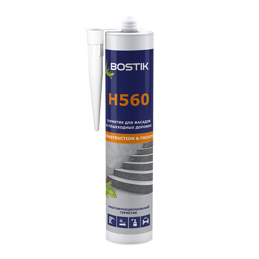 Герметик гибридный Bostik H560 Seal'n'flex all weather светло-серый 290 мл