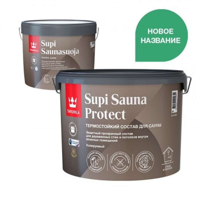 SUPI SAUNA PROTECT состав для сауны п/мат 0.9 л