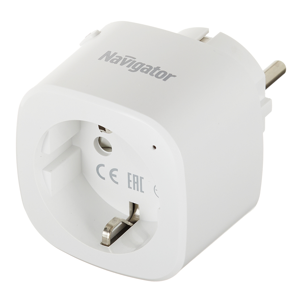 Розетка Navigator NSH-ST-01-WiFi белая умная