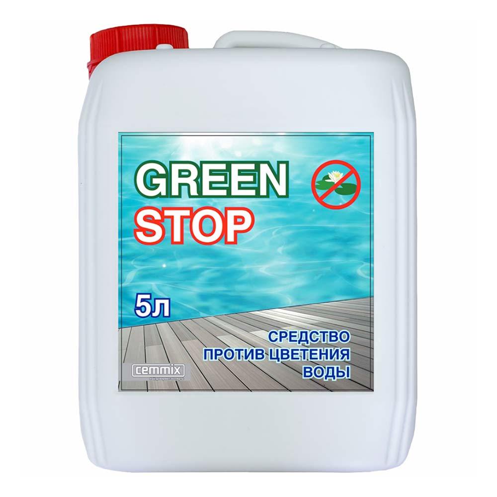 Средство против цветения воды для дезинфекции бассейнов CemMix Green Stop 5 л