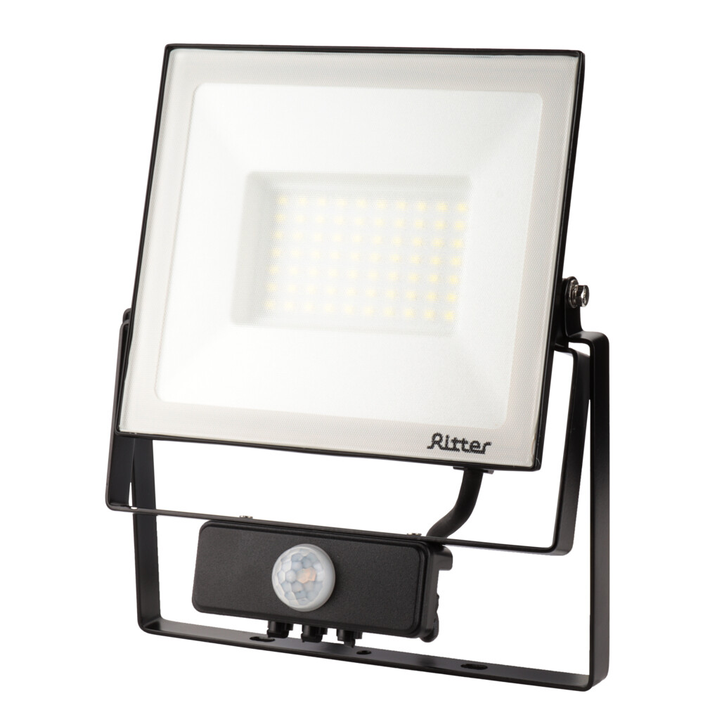 Прожектор светодиодный Ritter Profi 6500К 70 Вт IP65 с дачиком движения черный (53423 9)