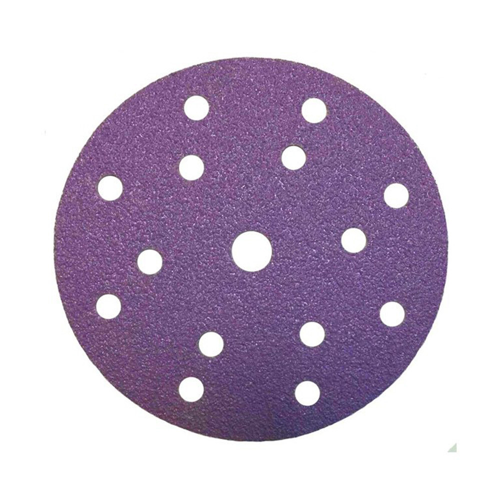 Диск шлифовальный КМ Purple d150 мм Р240 на липучку бумажная основа (5 шт.)