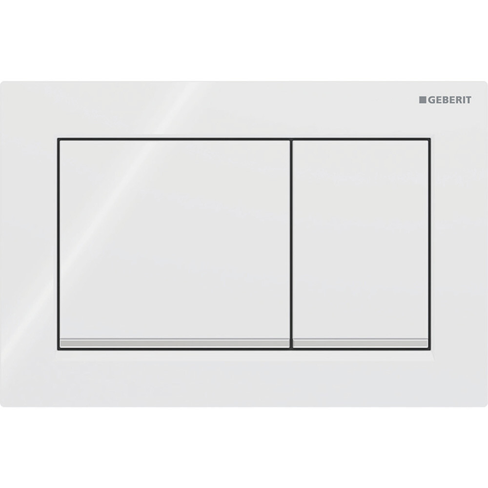 Клавиша смыва для инсталляций Geberit Omega белая/хром глянцевый (115.080.KJ.1)