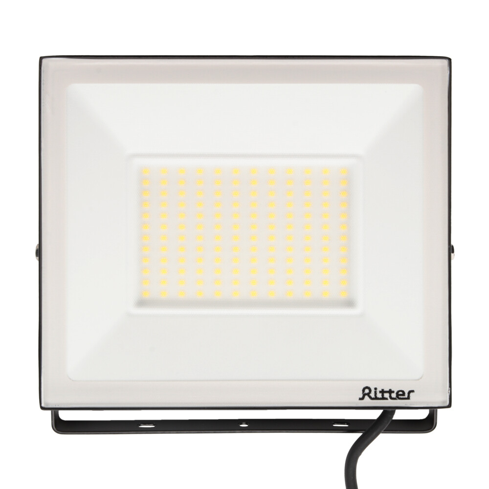 Прожектор светодиодный Ritter Profi 4000К 100 Вт IP65 черный