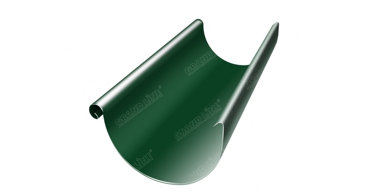 Желоб полукруглый 125мм 3,0мп RAL 6005 (темно-зеленый)