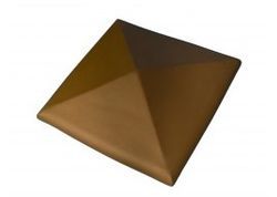 Крышка керамическая на столб 300х300х90 (Головчински) ангобированный коричневый