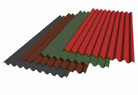 Волнистый лист Ондалюкс Бордовый (950*1950 мм.) (уп. 200 листов)