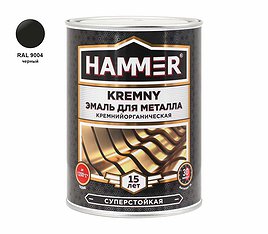 Эмаль по металлу КО Hammer Kremny RAL 9004 черный 1200С 0,8кг