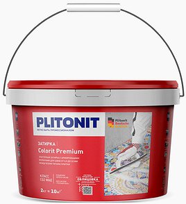 Плитонит-затирка COLORIT Premium белая (0,5-13мм.) (2кг)