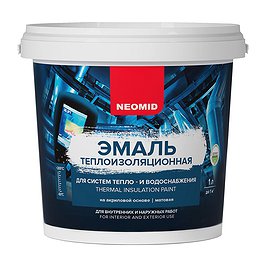 Эмаль теплоизоляционная Neomid белая 3л.