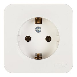 Розетка Schneider Electric Blanca BLNRA010111 открытая установка белая с заземлением