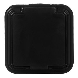 Розетка SVET EV0311-0036 открытая установка черный без заземления