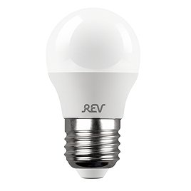 Лампа светодиодная REV 7 Вт E27 шар G45 4000К естественный белый свет 220 В матовая