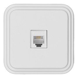 Розетка телефонная SVET EV0313-0004 открытая установка белая IP20