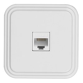 Розетка компьютерная SVET EV0313-0003 открытая установка белая IP20