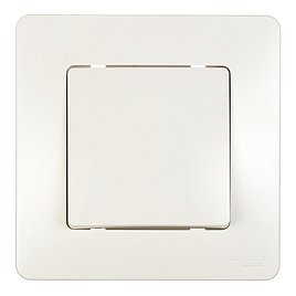 Выключатель с рамкой Schneider Electric Blanca BLNVS010102 одноклавишный скрытая установка молочный