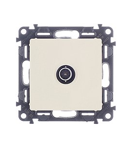 Розетка телевизионная Legrand Valena LIFE 753551 одиночная скрытая установка слоновая кость