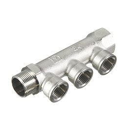 Коллектор VALTEC (VTc.550.N.0503) 3/4 ВР(г) х 3 выхода 1/2 ВР(г) х 3/4 НР(ш)