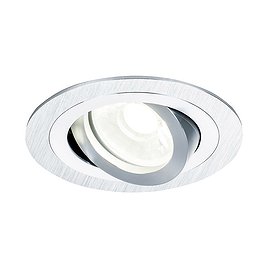 Светильник встраиваемый GU10 50 Вт 92 мм матовый IP20 Maytoni Atom ДВО (DL023-2-01S) серебро