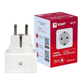 Розетка EKF Connect белая (RCS-1-WF) умная