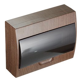 Щит распределительный навесной EKF PROxima ЩРН-П-12 пластиковый IP41 200х256х95 мм 12 модулей темное дерево