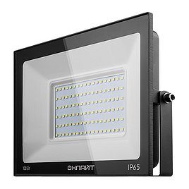 Прожектор светодиодный Онлайт OFL 100 Вт 220-230 В IP65 6000К пылевлагозащищенный черный (61948)
