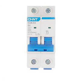 Автоматический выключатель Chint NXB-63 (814116) 2P 6А тип В 6 кА 400 В на DIN-рейку