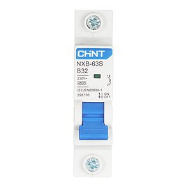Автоматический выключатель Chint NXB-63S (296700) 1P 32А тип В 4,5 кА 230 В на DIN-рейку