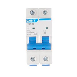Автоматический выключатель Chint NXB-63 (814086) 2P 1А тип С 6 кА 230 В на DIN-рейку