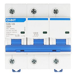 Автоматический выключатель Chint NXB-125 (816141) 3P 100А тип С 10 кА 400 В на DIN-рейку