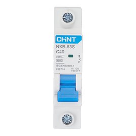 Автоматический выключатель Chint (296714 Chint) 1P 40А тип С 4,5 кА 230 В на DIN-рейку