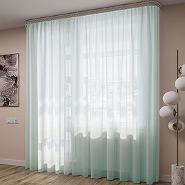 Тюль вуаль мятный 300х260 см Legrand
