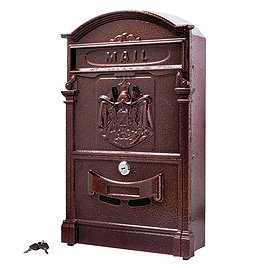 Ящик почтовый Аллюр №4010 с замком медь