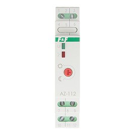 Фотореле модульное F&F AZ-112 (EA01.001.013) 230 В 16 А тип AC 5P+N с датчиком